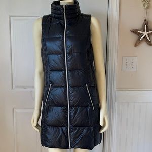 Anorak Long Nylon Down Vest Kyptonite Black M